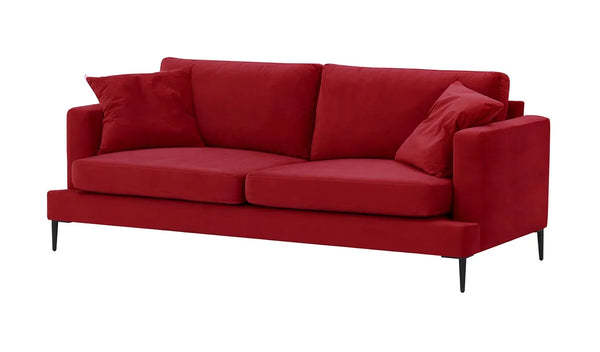 Covex Red 3 Seater Sofa